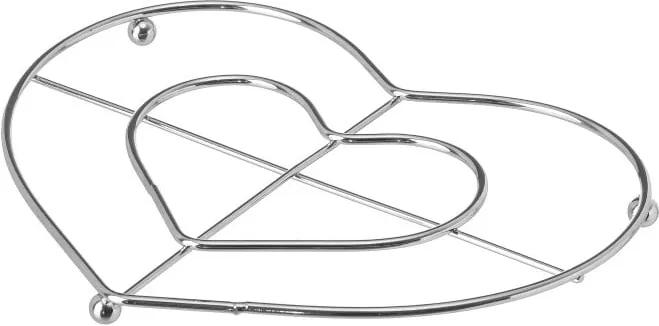 Suport metalic pentru vase fierbinți Unimasa Heart, 20,3 x 16 cm