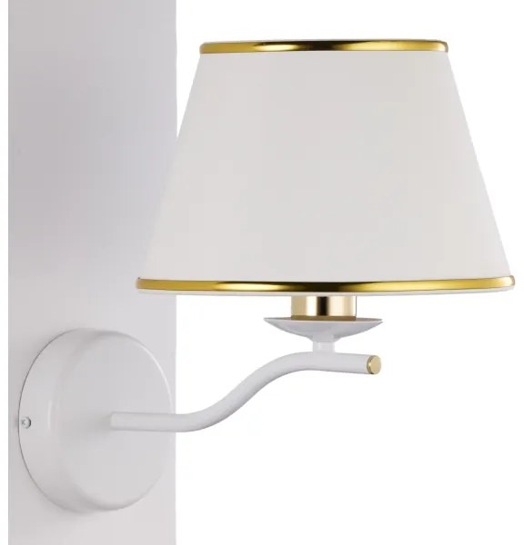 Jupiter 2086 - Aplica de perete SAMBA 1xE27/15W/230V alb/auriu