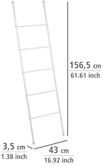 WENKO 22508100 - Suport pentru prosoape VIVA 43x156,5 cm alb