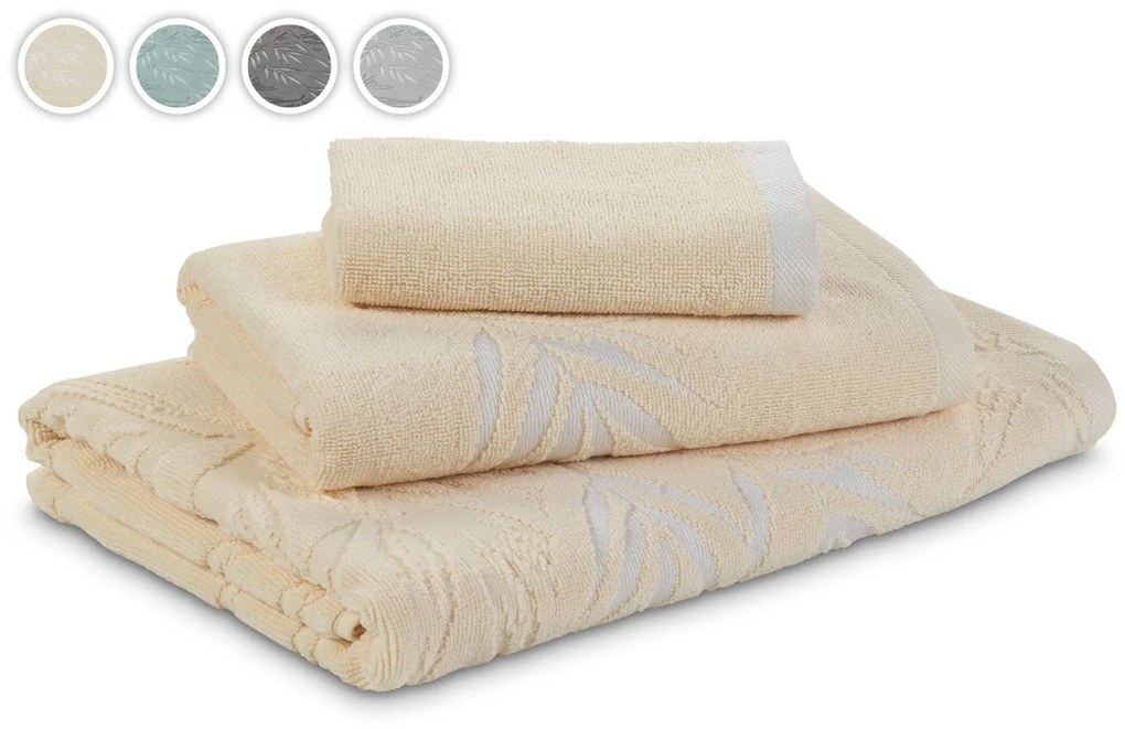 Prosop Bamboo II 30x50 cm albastru deschis