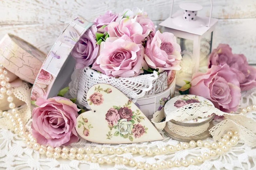 Fototapet natură moartă vintage romantică
