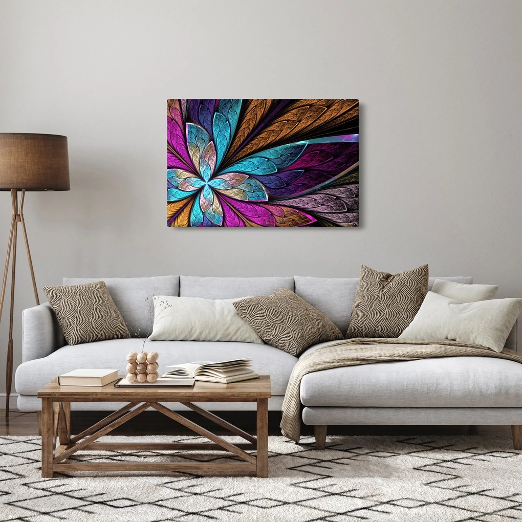 Tablou - Floare, abstracție (90x60 cm)