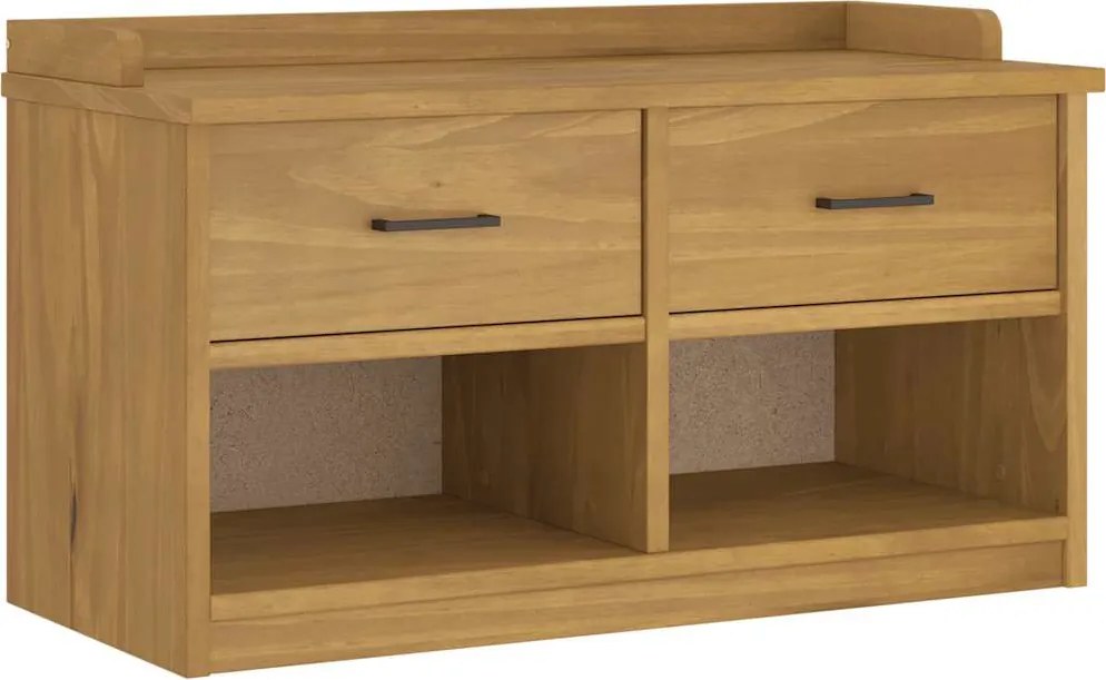 vidaXL Bancă pentru hol „SANDNES” 87x40x50 cm din lemn masiv de pin