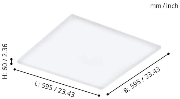 Plafonieră LED RGB dimabilă TURCONA-C LED/30W/230V Eglo 98564 + telecomandă