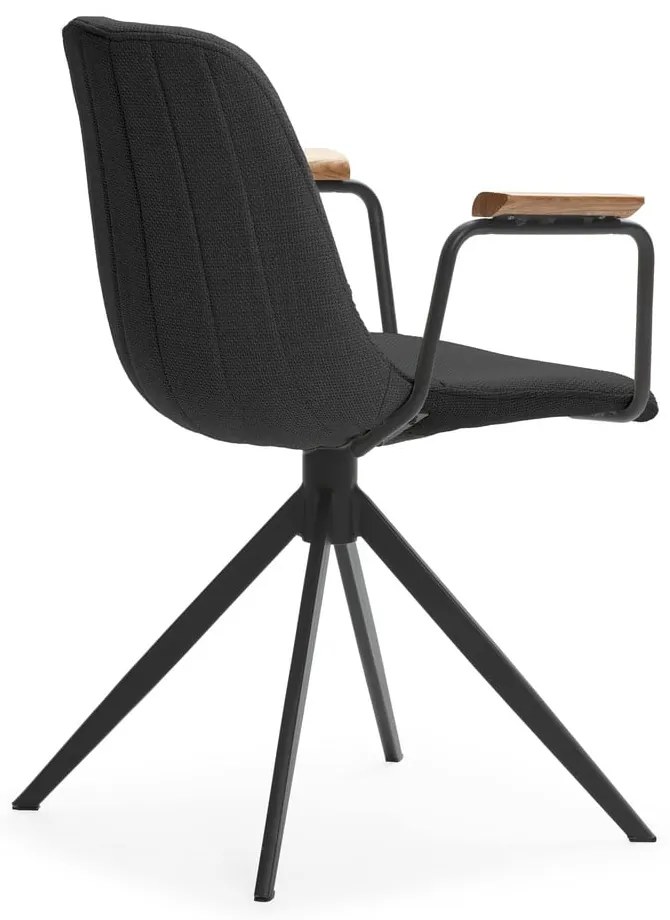 Scaune de dining negre 2 buc. Tali – Marckeric