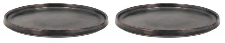 Farfurii negre pentru desert în set de 2 buc. ø 20,8 cm Fjord - Villa Collection