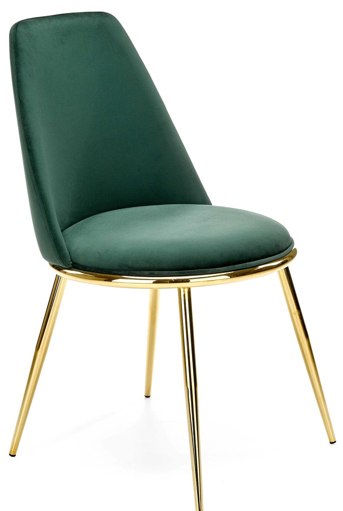 Scaun de sufragerie Kincardine (verde închis + auriu). 1039694