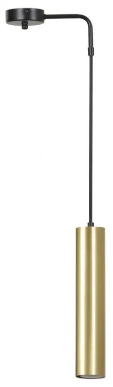 Pendul modern cu spot stil minimalist GOLDI 1 negru/auriu