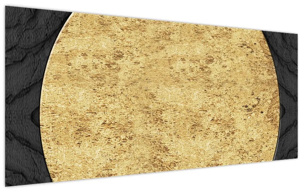 Tablou - Structura de aur N⁰2 (120x50 cm)