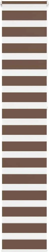 vidaXL Jaluzea tip zebra maro lățime țesătură 40,9 cm poliester