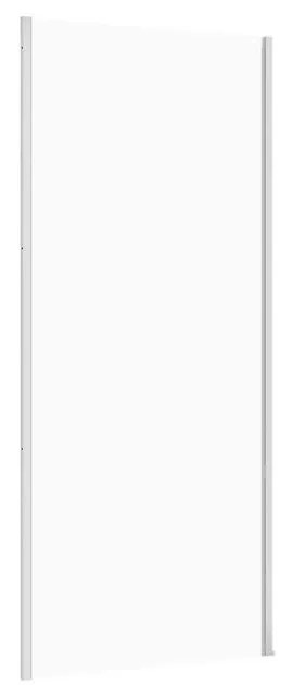 Perete lateral fix 90x195 cm Cersanit Larga profil crom 900x1950 mm, Crom lucios