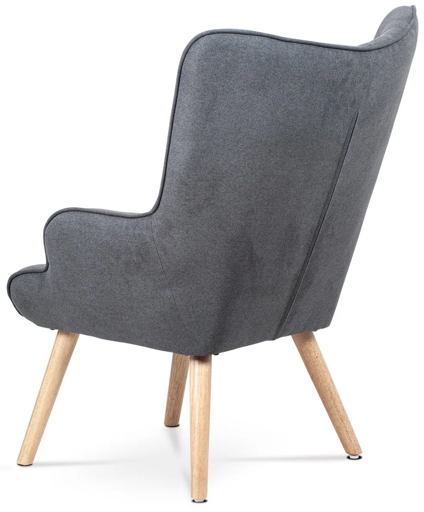 Fotoliu cu taburet GREY2, gri