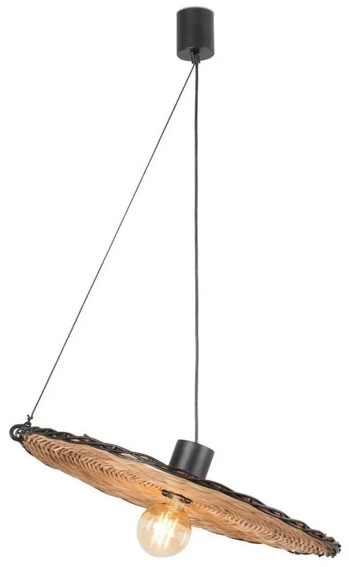 Lustra / Pendul suspendat design natural din ratan COSTAS 60cm