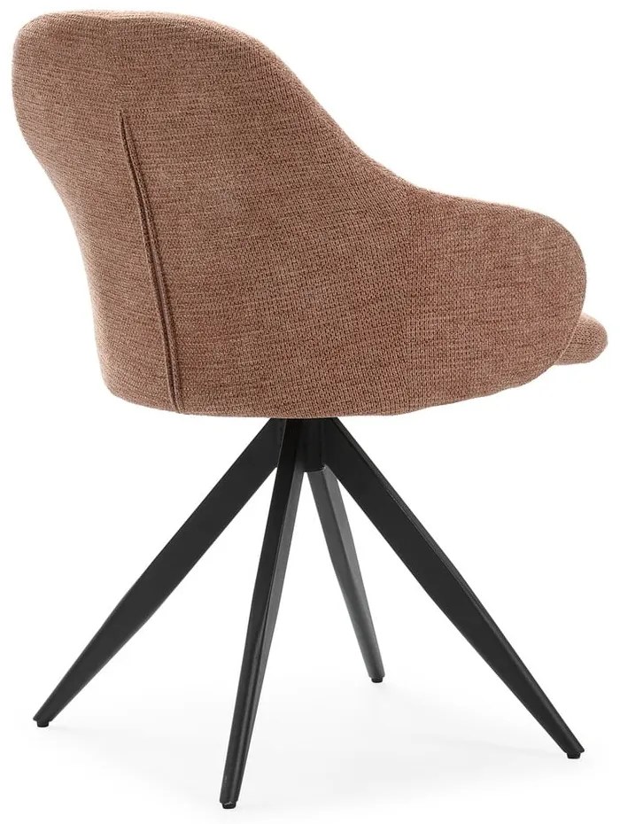 Set de scaune de sufragerie maro deschis cu cotiere 2 buc. tapițat Tamara – Marckeric