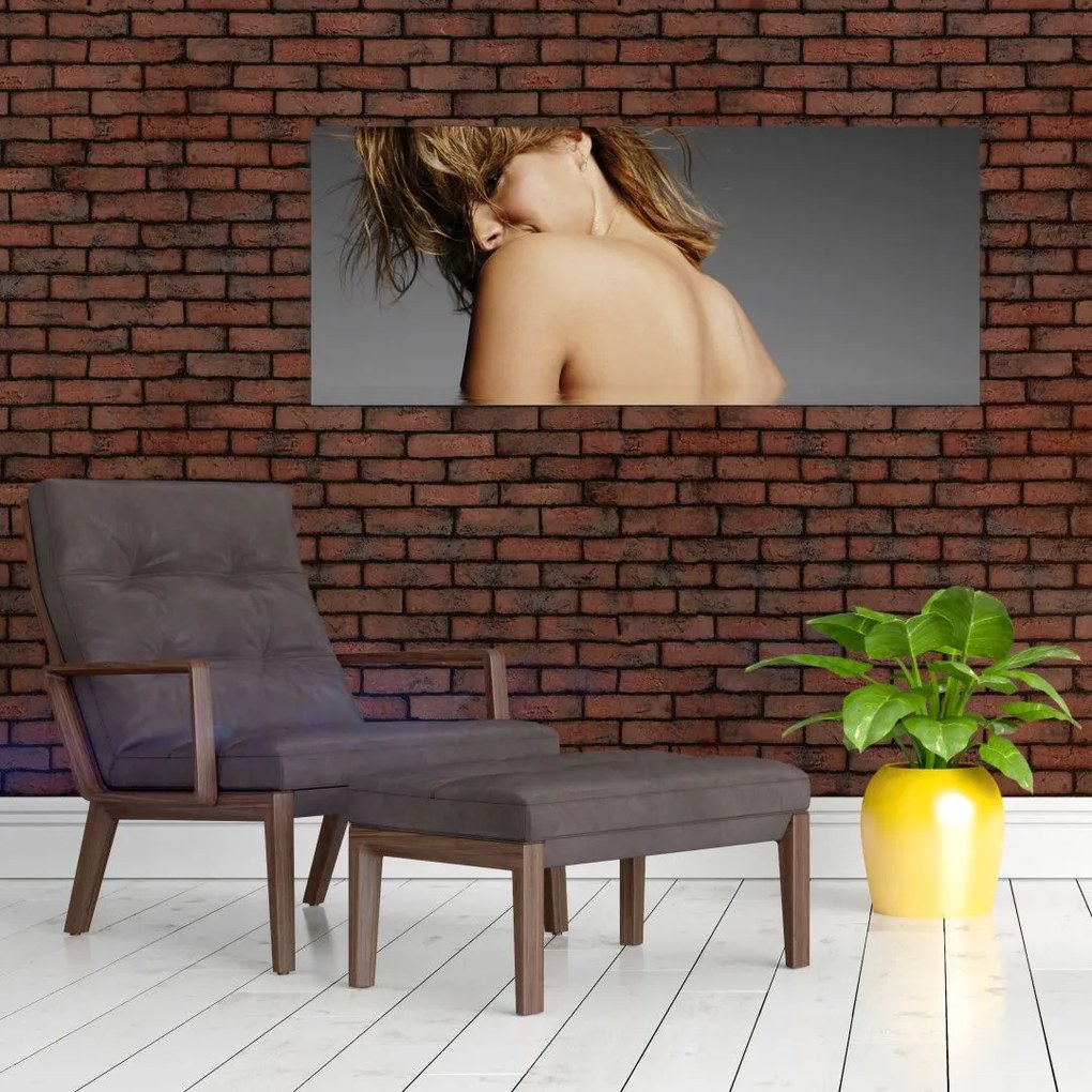 Tablou - Imaginea unei femei care face baie (120x50 cm)