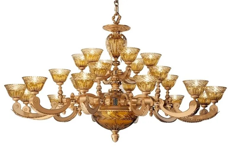 Candelabru XXL cu 24 brate LUX realizat manual Eden