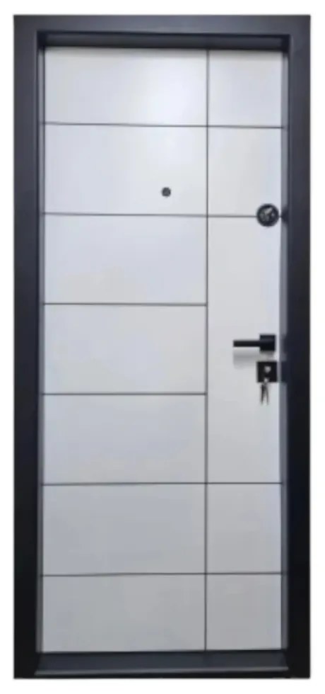 Usa metalica de apartament cu izolatie si vizor Novo Doors First Class NDS02, Deschidere Stanga Dreapta, Dimensiune 200X88 cm, Tabla 1.2 mm, Kit