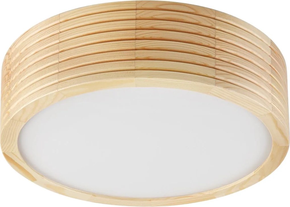Plafonieră NATURAL MODERN 1xE27/15W/230V Ø 27,5 cm, din pin