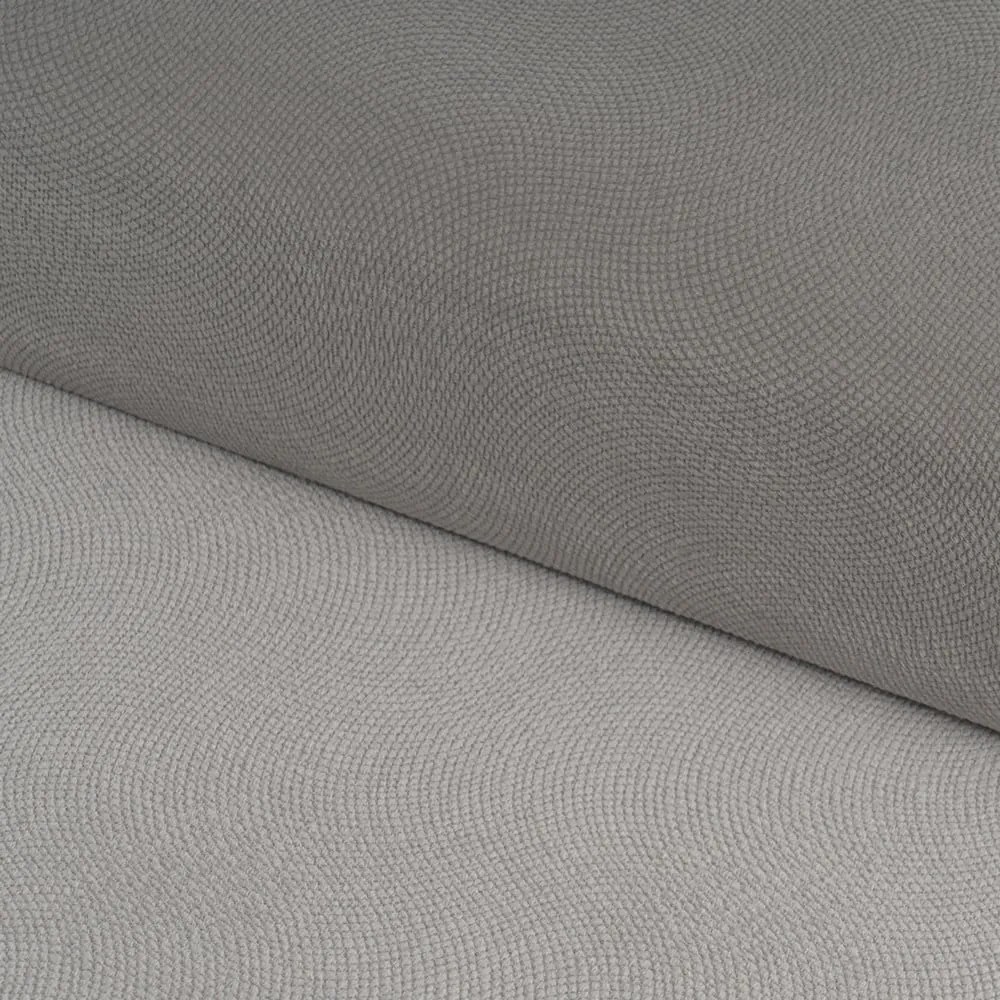 Taburet gri deschis cu tapițerie din catifea Estela – Casa Selección