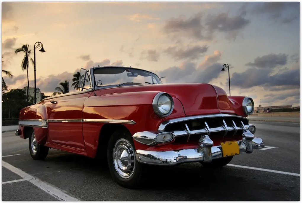 Tablou cu mașina (90x60 cm)