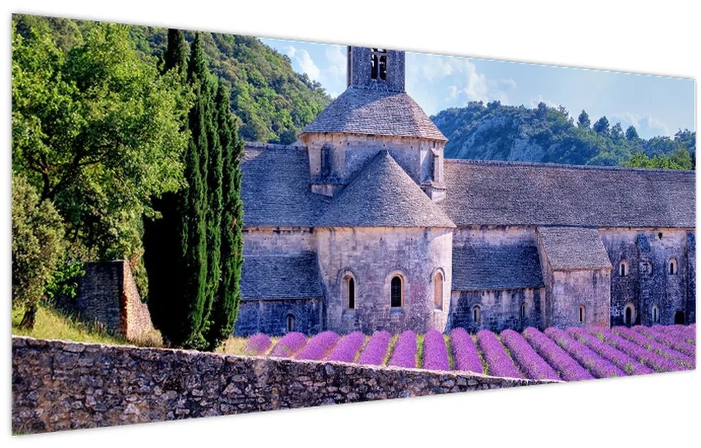 Tablou - Câmp de lavandă (120x50 cm)