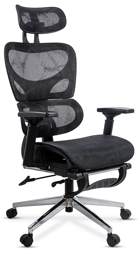 Scaun Ergonomic Multifunctional Cu Suport Lombar SYYT 9508 negru