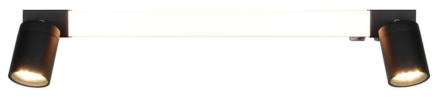 Aplică de perete negru-mat LED Enrico – Trio