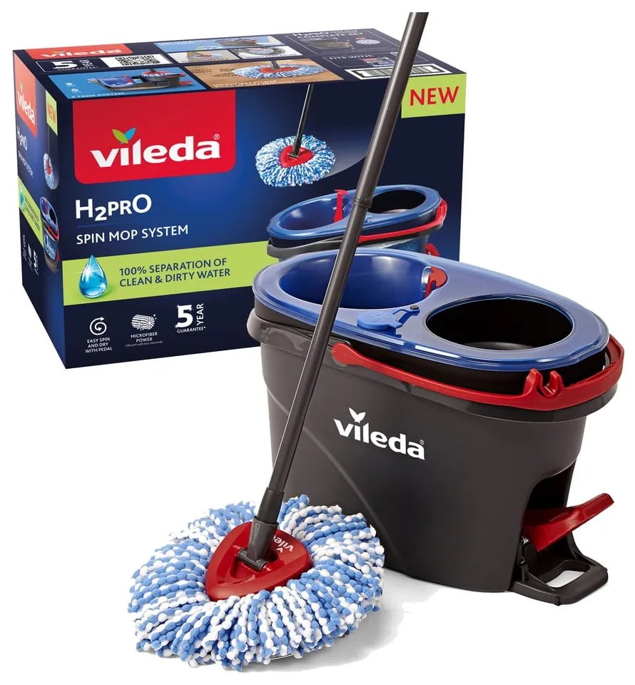 Mop rotativ cu găleată H2PrO – Vileda