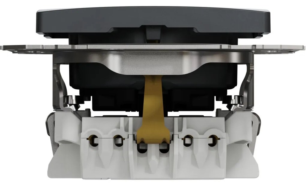 Priza simpla cu impamantare, 16A, IP20, antracit, Schneider Sedna Design