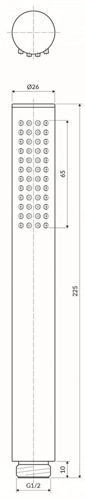 Omnires Microphone dus de mana alb MICROPHONEX-RWM