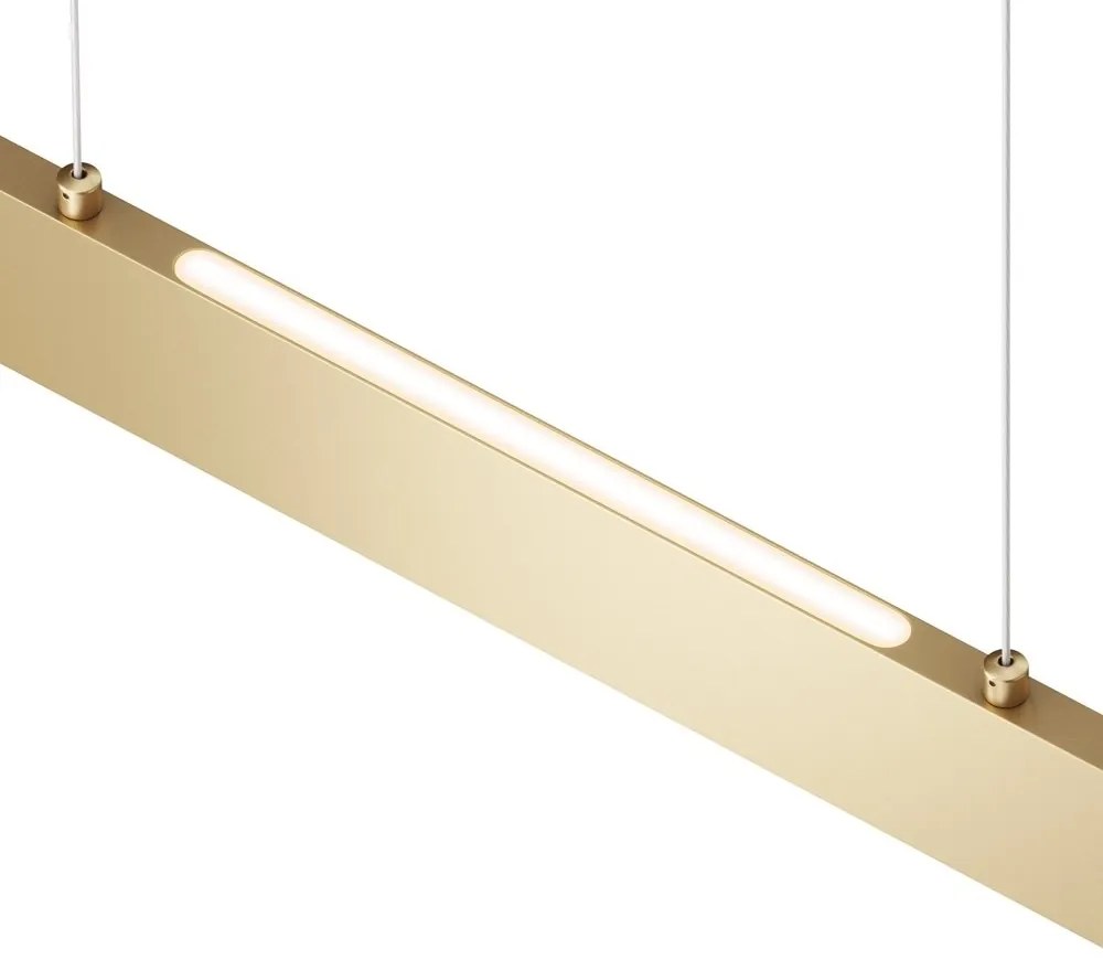Lustra LED suspendata design modern Step auriu 23W