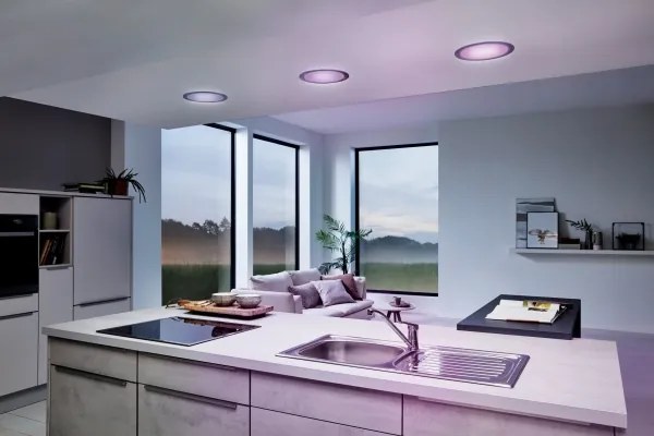 Eglo 33317 - Plafonieră încastrată FUEVA-C LED RGBW, 15,6 W, 230 V, Ø 22,5 cm, dimmabilă