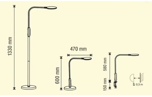 Lampă LED dimabilă 3 în 1 LED/12W/230V neagră CRI 90 + telecomandă