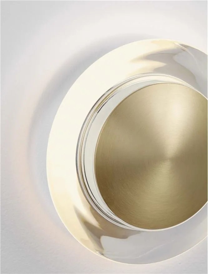 Aplica LED design decorativ AIRIDA Brass Gold