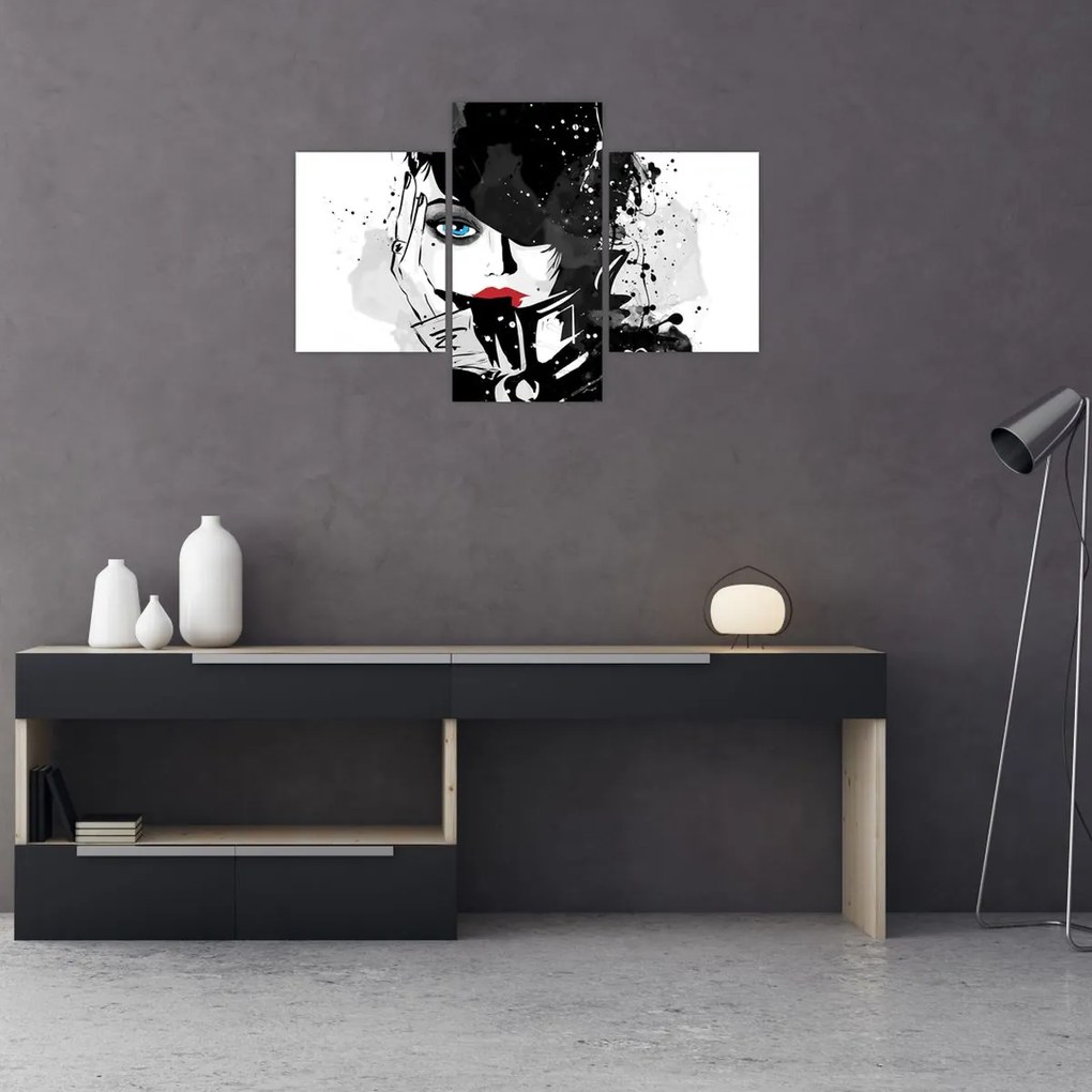 Tablou - Femeia misterioasă (90x60 cm)