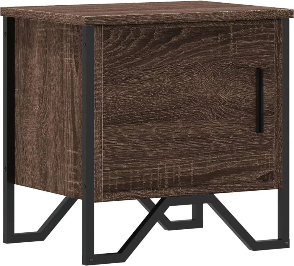 vidaXL Noptieră, stejar maro, 40x30x40 cm, lemn prelucrat