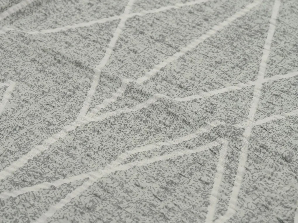 Lenjerie de pat din bumbac Renforce CREP GRAY STRIPES gri Dimensiune lenjerie de pat: 70 x 90 cm | 140 x 200 cm