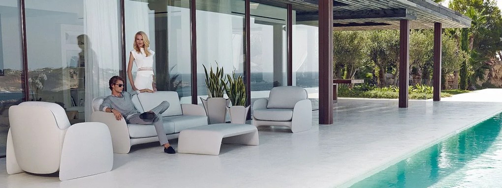 Fotoliu de exterior / interior design modern premium PEZZETTINA LOUNGE CHAIR 56010 Vondom