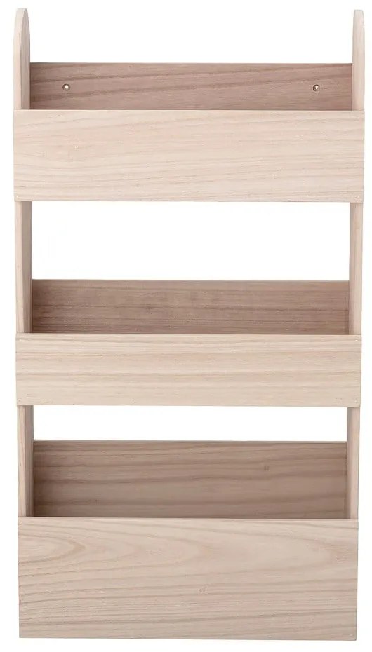 Bibliotecă de perete pentru copii din lemn de paulownia 38x70 cm Moris – Bloomingville Mini