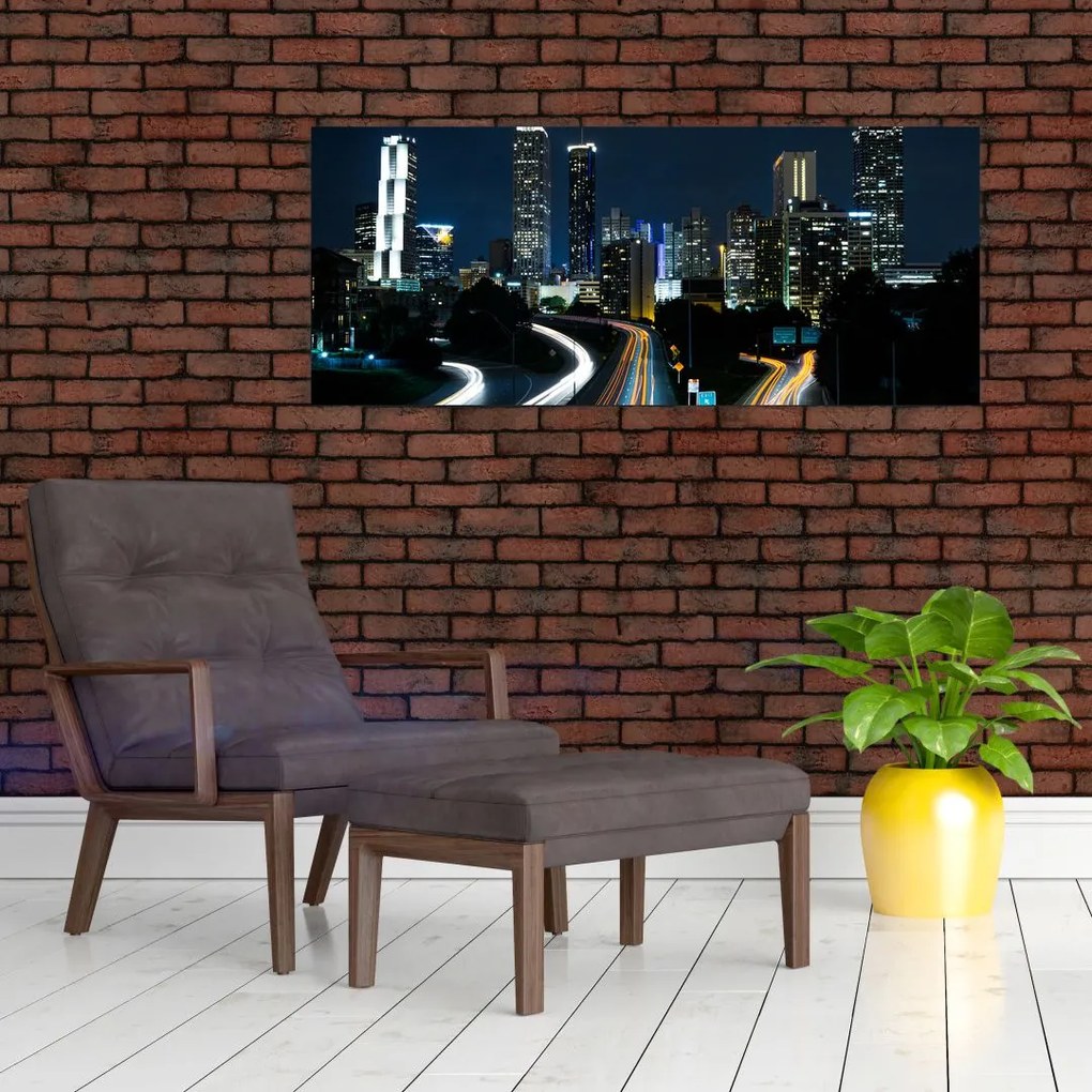 Tabloul metropolei nocturne (120x50 cm)