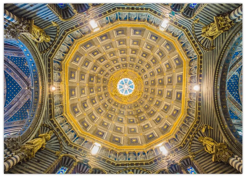 Tablou cu tavanul bisericii Siena (70x50 cm)