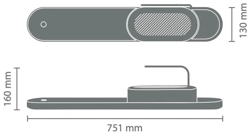 Suport pentru accesorii de spălat gri din plastic SinkStyle – Brabantia