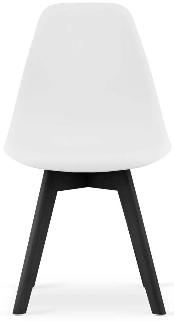 Scaun KITO alb cu picioare negre