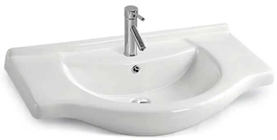 Lavoar ceramic cu aripi V75 75x48 cm