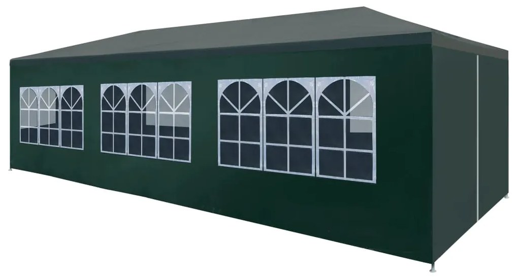 45105 vidaXL Cort de petrecere, verde, 3 x 9 m