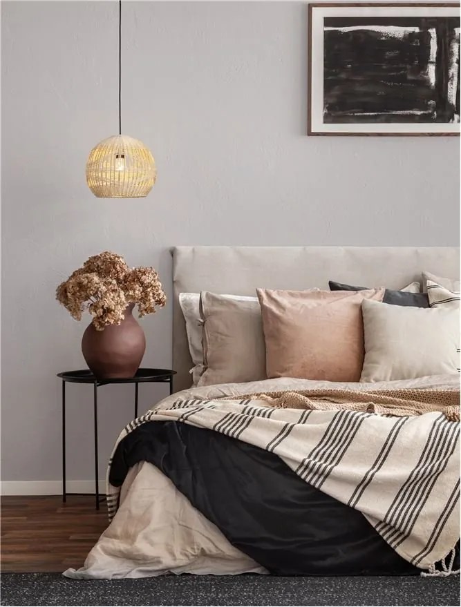 Lustra / Pendul modern design natural ratan MARLO D-30cm