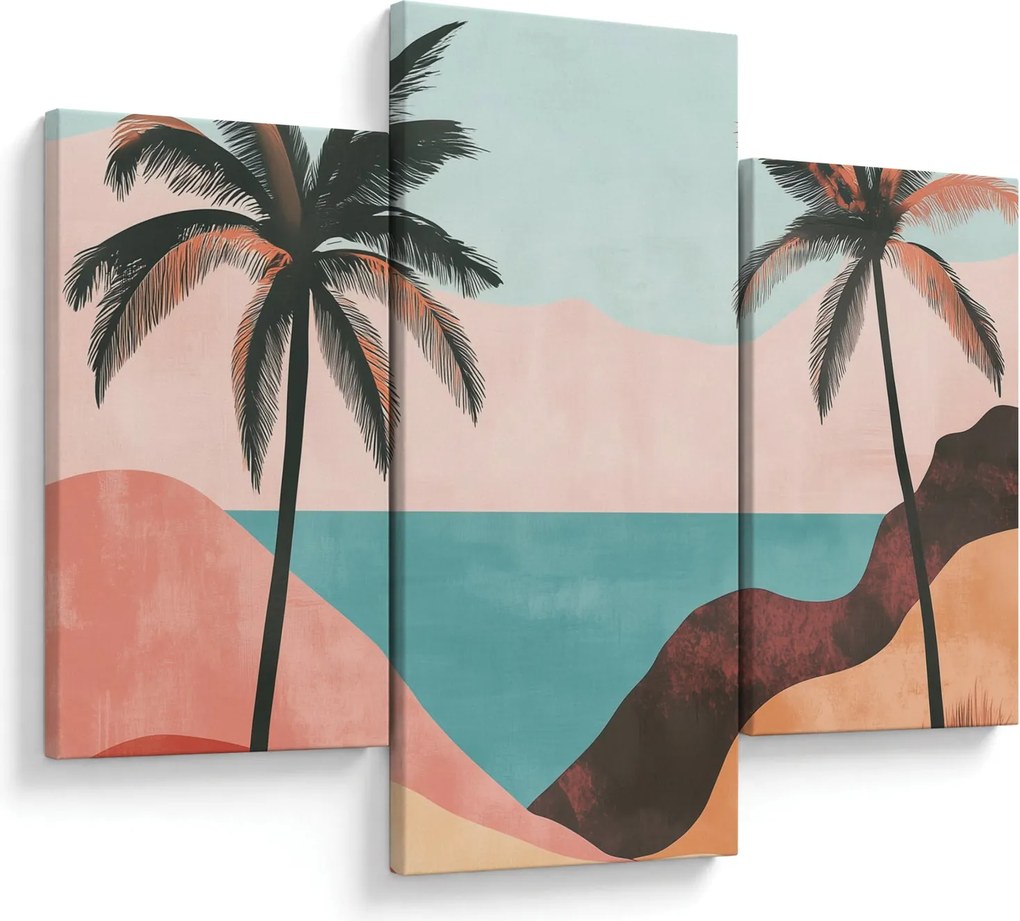 Tablou - Palmieri la mare (90x60 cm)