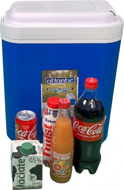 La mâna a doua: Lada frigorifica ATLANTIC, 24 litri, Activa, 12V, Racire, Fara BPA, Albastru