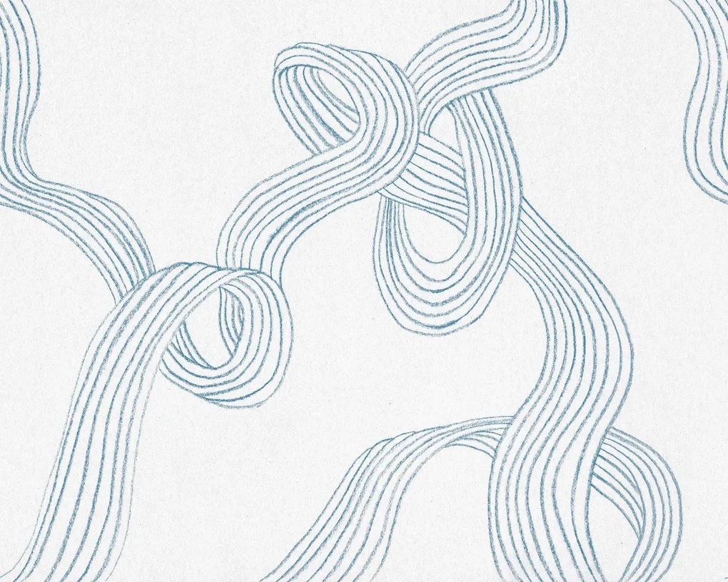 Fototapet, Stripes, Light Blue, Rebel Walls