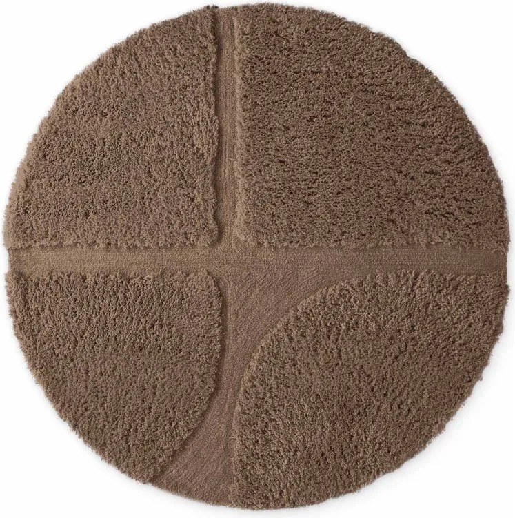 Covor maro țesut manual rotund ø 160 cm Lambeth Jasper – Ted Baker